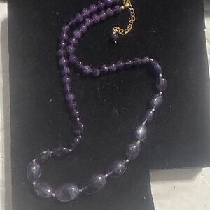 Elegant Purple Beaded Necklace